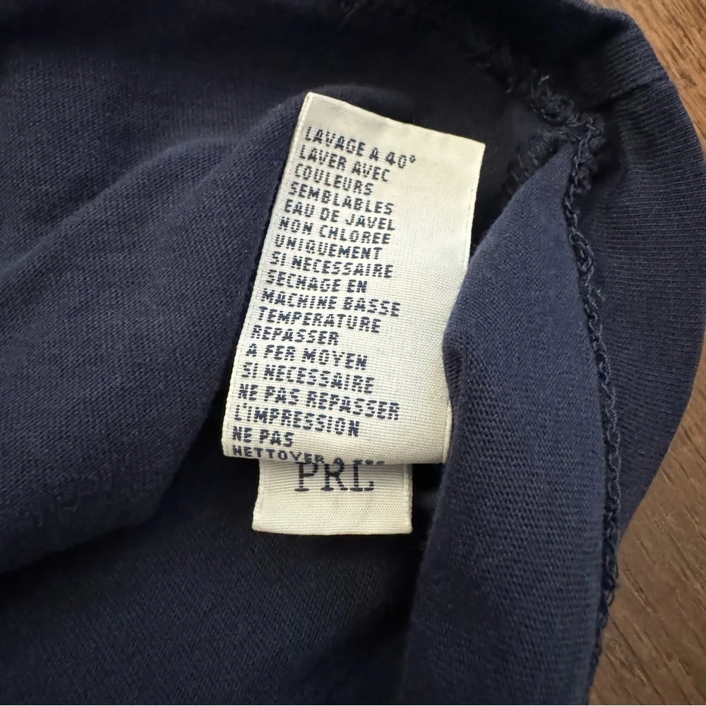 POLO RALPH LAUREN navy tee shirt, size XL - Picture 6 of 6
